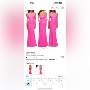 Prom dress worn once ***dry cleaned